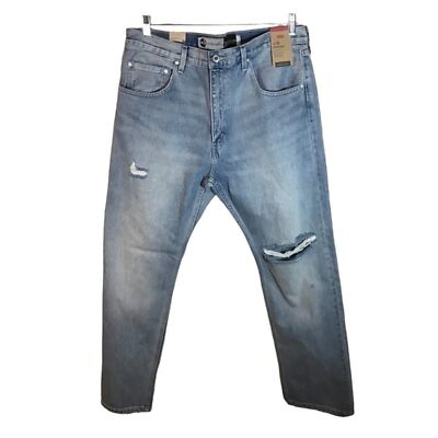 NEW Levi's Jeans Men 36x32 Silvertab straight leg light wash