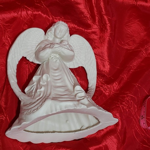 Ceramic Off White Angel with Baby Figurine 7,5" H - Picture 9 of 12