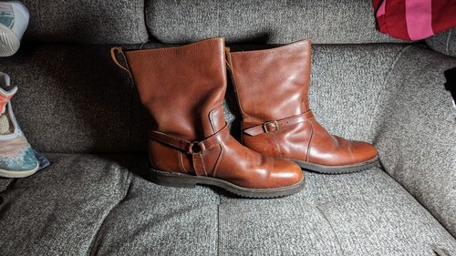 Willis & Geiger Airmen's Leather Boots Harness Mid-Calf 9 Men Motorcycle - Picture 2 of 22