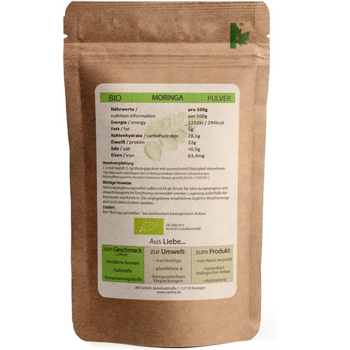 500g Bio Moringa Pulver 100% echtes Oleifera Moringapulver Moringa Blatt Pulver - Bild 3 von 10
