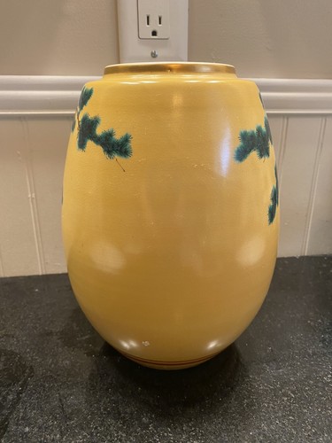 Beautiful Kutani Vase. Bold, Colorful Striking Design Of Tree And Blossoms. 5x10 - Picture 2 of 3