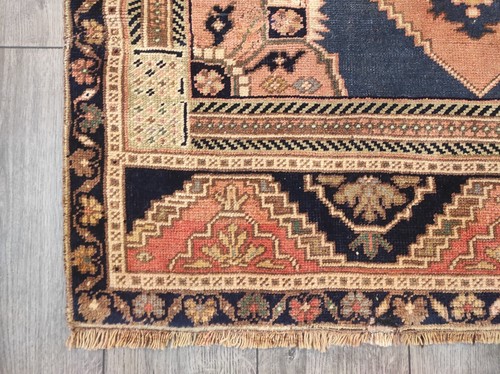 Vintage Area Rug, Handmade Rug, oriental Rug, Bohemian Home Decor 3.8 x 6.9 ft - Picture 9 of 10