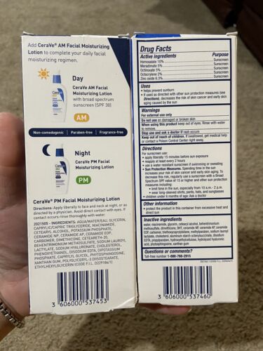 Cerave Lot Of 5 Retinol Hyaluronic Serum Am/PM Moisturizer Eye Repair Cream New - Picture 5 of 12