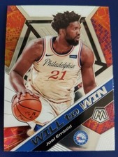 2019-20 Panini Mosaic Will To Win Insert Joel Embiid Philadelphia 76ers #17