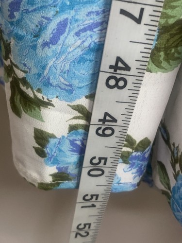 Abito donna Charles Henry taglia XS a strati maxi blu avorio floreale femminile - Foto 7 di 20