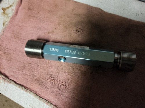 1.173-18 UNS 3B THREAD PLUG GAGE  GO NOGO P.D.'S = 1.1369 & 1.1409 TREADCHECK - Picture 1 of 2