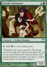 Orochi Sustainer Light Play, English Magic the Gathering MTG Champions of Kamiga
