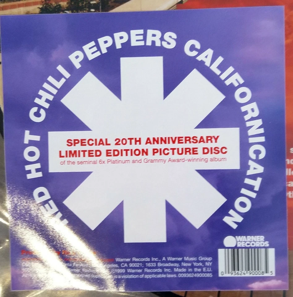 Red Hot Chili Peppers ‎– Californication 2 Picture VINYL LP Limited Edition 20th - Bild 2 von 3