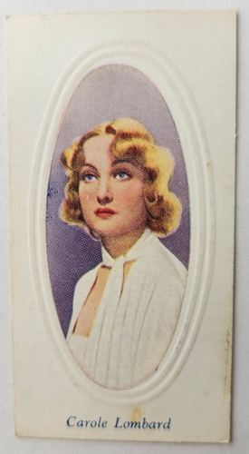 1936 Godfrey Phillips Screen Stars Embossed Series B #25 Carole Lombard
