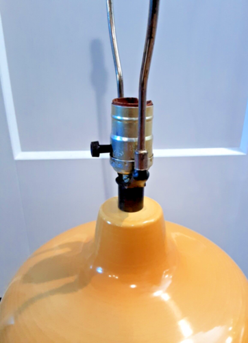 Vintage Mid Century LOTTE GUNNAR BOSTLUND Yellow Ceramic 26" Electric Table Lamp - Picture 14 of 20