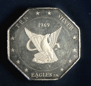 1969-Silver-Eagle-Sales-Octagonal-10-Silver-Eagles-10-oz-Silver-Round