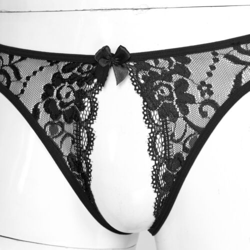 DE~Herren String Sexy Transparent Dessous Unterwäsche Mit Penis Loch Unterhose - Picture 39 of 44