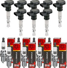 8x NTY Zündspule + CHAMPION Zündkerze für BMW 3er E90 320i E36 328i 5er E39