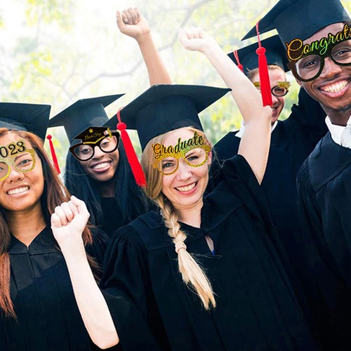 Party Photo Booth Booth Props Graduation Photo Props Graduation Eyeglasses - 第 16/20 張圖片