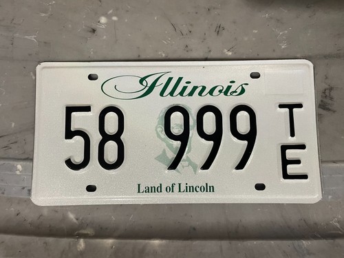 ILLINOIS TRIPLE 999 NUMMERNSCHILD NEUN NUMMERNWIEDERHOLUNG 58 999 TE