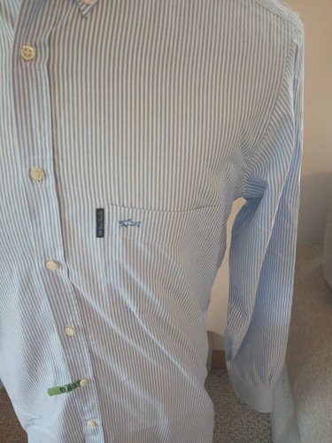 Camisa Paul & Shark Habana Yacht Club Botón Con Parches en el Codo Talla 40 Italia - Imagen 5 de 24