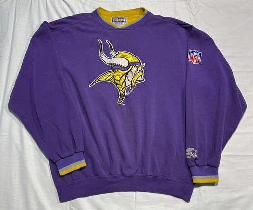 Minnesota Vikings Vintage Starter NFL Pro Line Sweatshirt Mens Large Embroidered