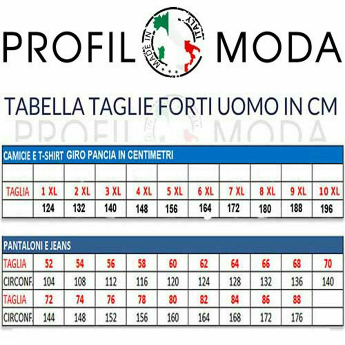 Profilomoda taglie forti hot sale