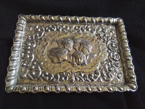  Bandeja tocador vintage plateada Reynolds Angels  - Imagen 2 de 7
