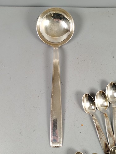 ERCUIS Menagere 37 Couverts Style Art deco + 2 Cuilleres AOF Metal Argente P2 - Bild 17 von 24