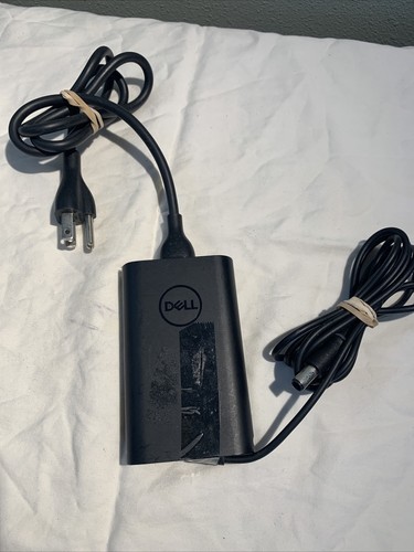 Adaptador de corriente alterna para computadora portátil Dell 65W HA65NM130 FABRICANTE DE EQUIPOS ORIGINALES apenas usado - Imagen 2 de 7