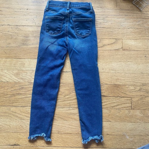 Old Navy Girls Extra High Rise Rockstar Cotton Ripped Blend Jeans (Sz. 6) - Picture 3 of 6