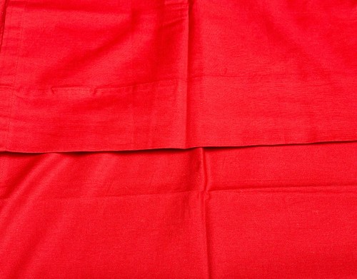 Pottery Barn Kids Red Sailcloth Tab Top Curtain Panel 44 X 84 Canvas Like - Picture 3 of 5