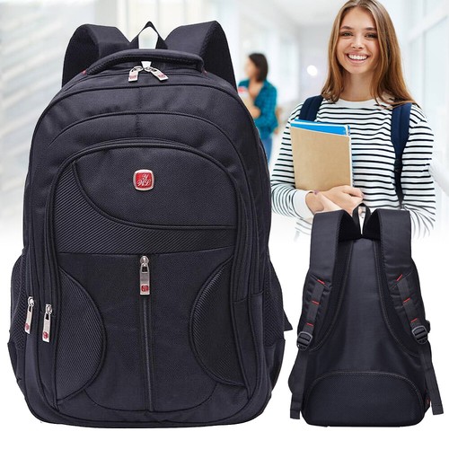 Rucksack Wasserdicht Schwarz Wanderrucksack Trekking Reiserucksack 45X31X15CM - Bild 9 von 11
