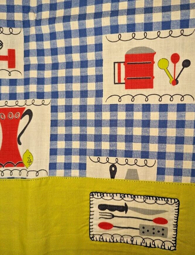 Set of 3 Handmade RETRO Kitchen Themed Tea Towels Baking Cooking - Picture 5 of 15