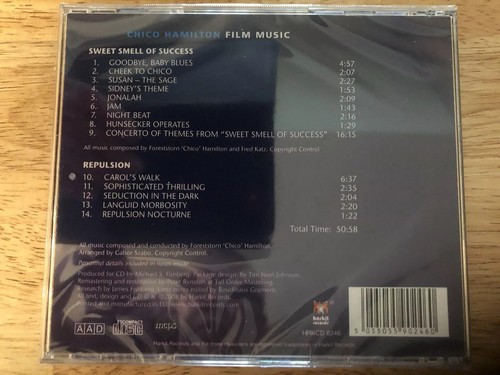 Chico Hamilton - Film Music - Sweet Smell Of Success Soundtrack CD New - Imagen 2 de 2