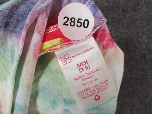 No Boundaries Tank Top Womens Small Tie Dye Sleeveless Spaghetti Strap Flowy Top - Picture 7 of 7