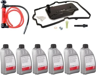 Transmission Fluid Service Kit 6L ATF (Red), Filter, Gaskets, Bolts for Mercedes - Bild 1 von 4