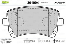 VALEO Bremsbeläge Bremsbelagsatz Bremsklötze FIRST Hinten 301004