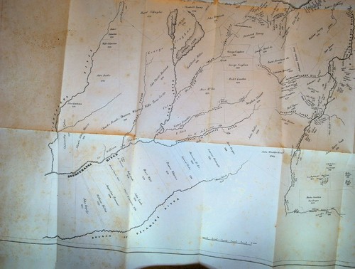 Rivers Susquehanna & Delaware 1849 Map Mohawk River Properties New York  - Picture 3 of 4