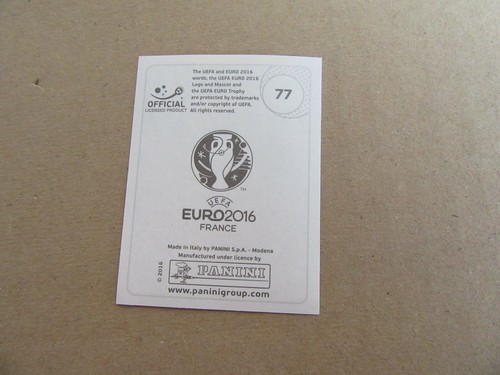 632K Image Panini Référence 77 UEFA Euro 2016 Amir Abrashi Alb - Foto 2 di 2