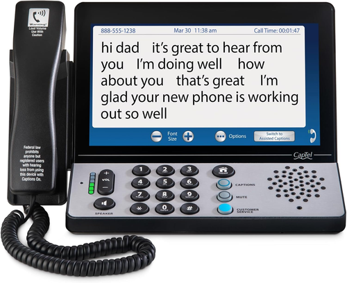 Captel 2400Ispnbt Captioned Telephone with Amplification and Touch Screen - Zdjęcie 12 z 12