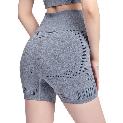 Women Shorts Fitness Sport Push Up Running Seamless Knitting Sweat Releasing - Picture 15 of 15