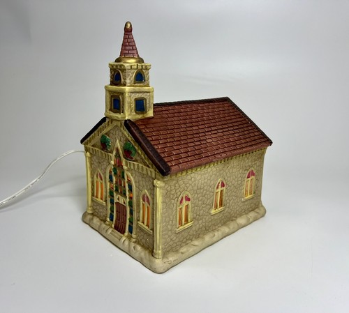 Village Church Vintage 1993 Porcelain House of Lloyd Christmas Around the World - Picture 6 of 9