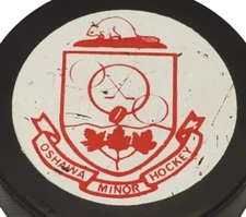 OSHAWA 🦫 MINOR 🏒 VICEROY MFG. VINTAGE RARE OFFICIAL HOCKEY PUCK MADE IN 🇨🇦 