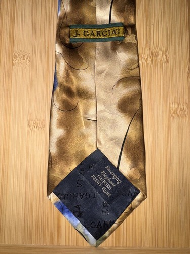 J. Garcia Abstract Emerging Elephant Collection 28 Brown Silk Tie - 58L 4.0W - Picture 2 of 2