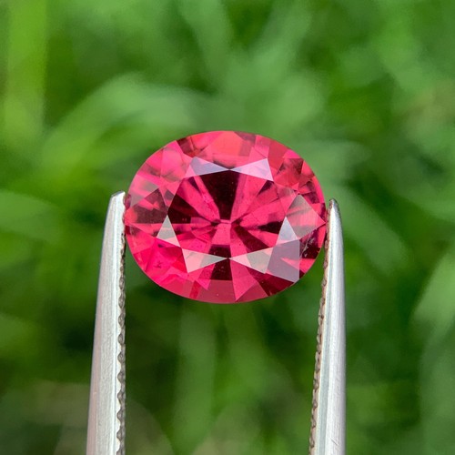 2.85 Cts Natural Umbalite Garnet Pink Color Oval Cut Loose Gemstone Tanzania - Picture 5 of 7