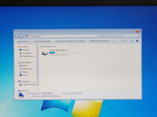 Fujitsu FUTRO Mini PC Windows 7 32 bit Computer 128GB SSD AMD 1,65GHz 4GB COM - Bild 4 von 12