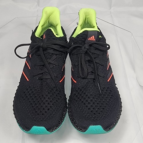 Adidas 4D Futurecraft Running Shoes Men 7 Black Carbon Turbo GZ8626 Sneakers - Picture 7 of 14