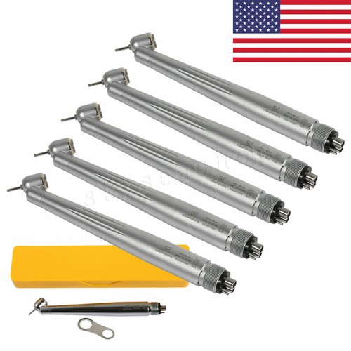 5* NSK Style Dental 45 Degree Surgical Handpiece Fast High Speed Turbine 4 Hole - Picture 5 of 14