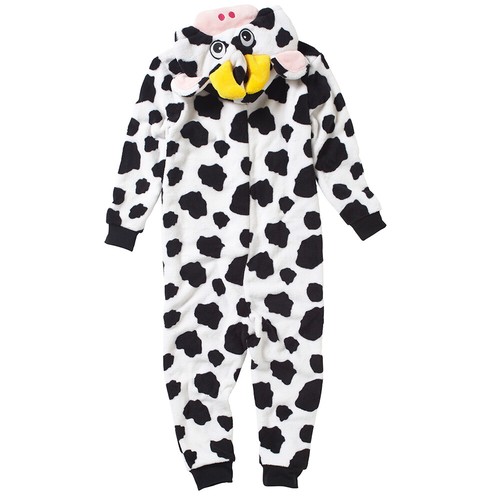 Animal Crazy Boys Girls 1Onesie Onesey Fleece Hooded Jumpsuit Playsuit Novelty - Picture 58 of 242