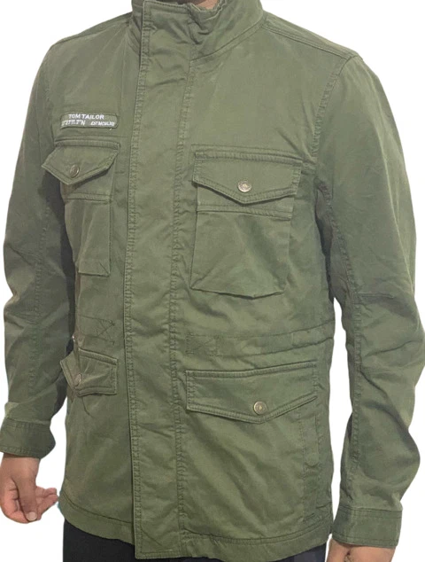 Tom Tailor Men's Khaki Green Field/Military Jacket XXL UK | eBay