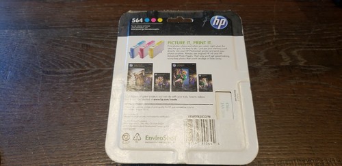 Paquete combinado de 3 cartuchos de tinta tricolor HP 564 genuino vencimiento enero 2016 - Imagen 5 de 6