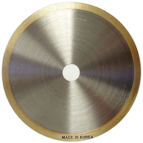 4” x .014" Sintered Metal Bond Continuous Rim Diamond Lapidary Bladee 1/2" Arbor - Picture 3 of 4