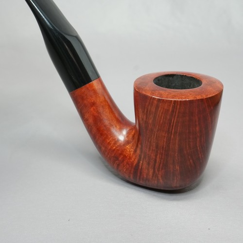 Italy Lightly Smoked Three Dot Bent Dublin Briar Tobacco Estate Pipe - Picture 3 of 12