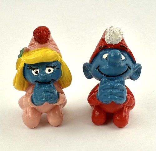 Betende Schlumpfine & Schlumpf Figuren 51911 & 51910 Schleich Peyo Schlumpf Weihnachten